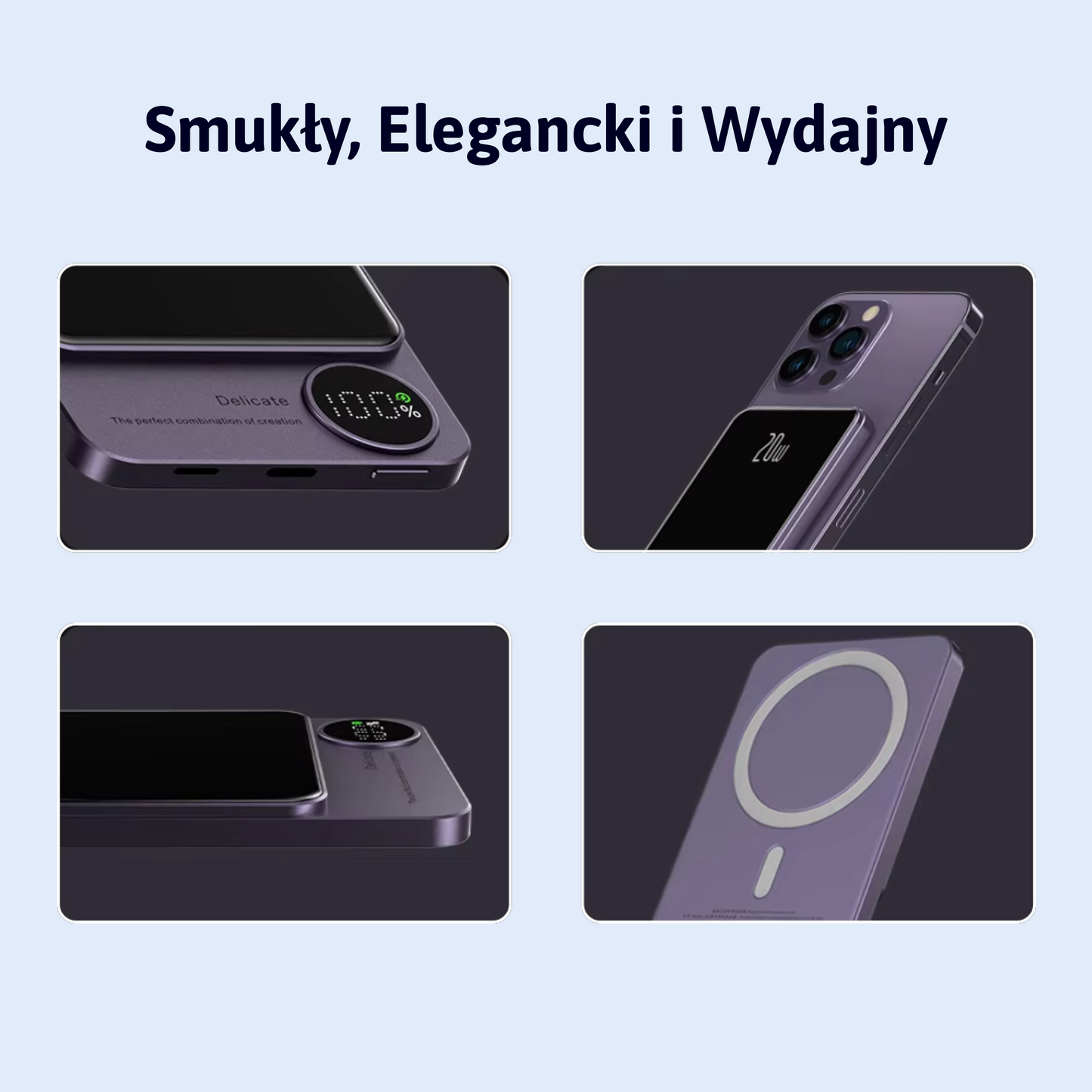 Magnetyczny i Bezprzewodowy Powerbank