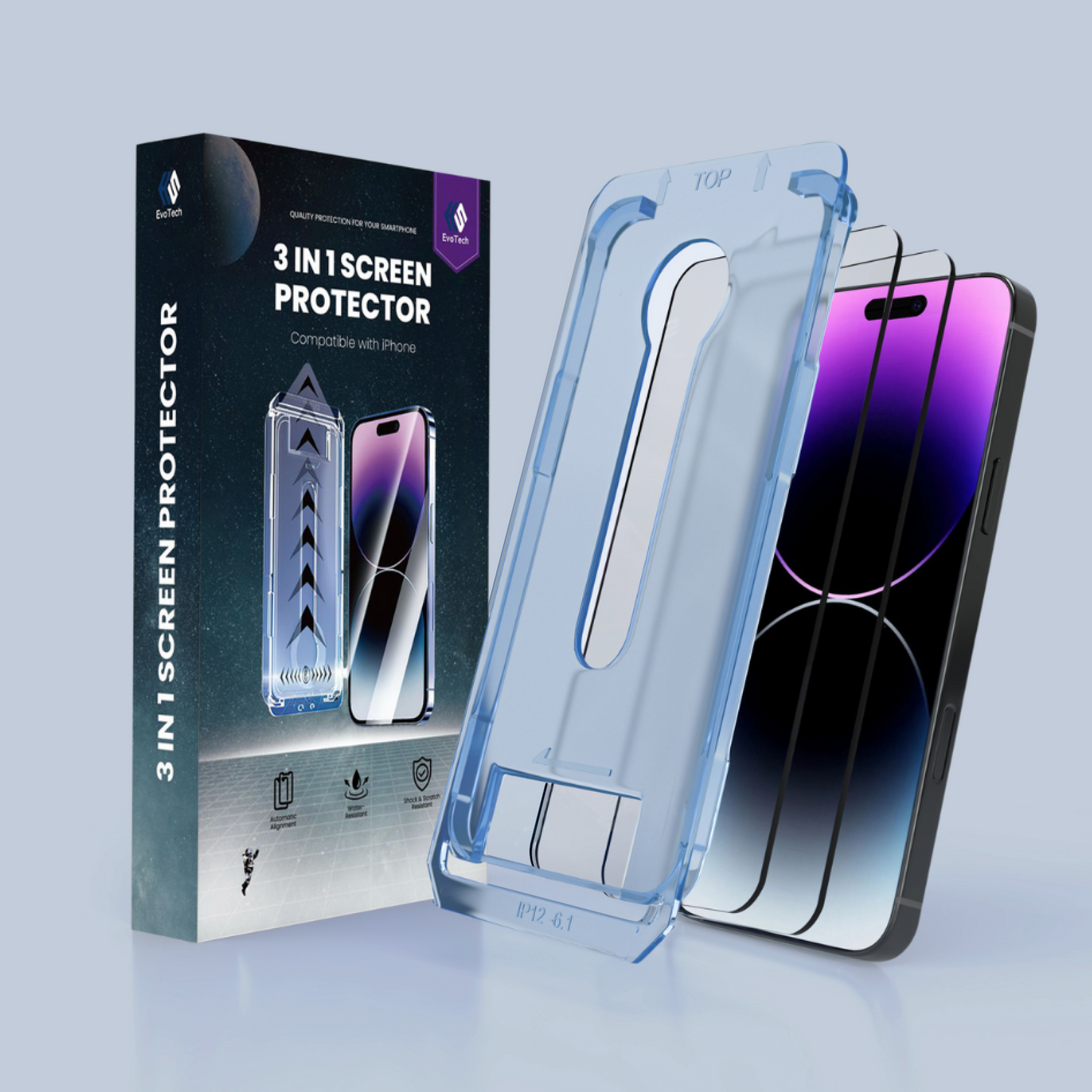 3-w-1 Szkło Ochronne - iPhone