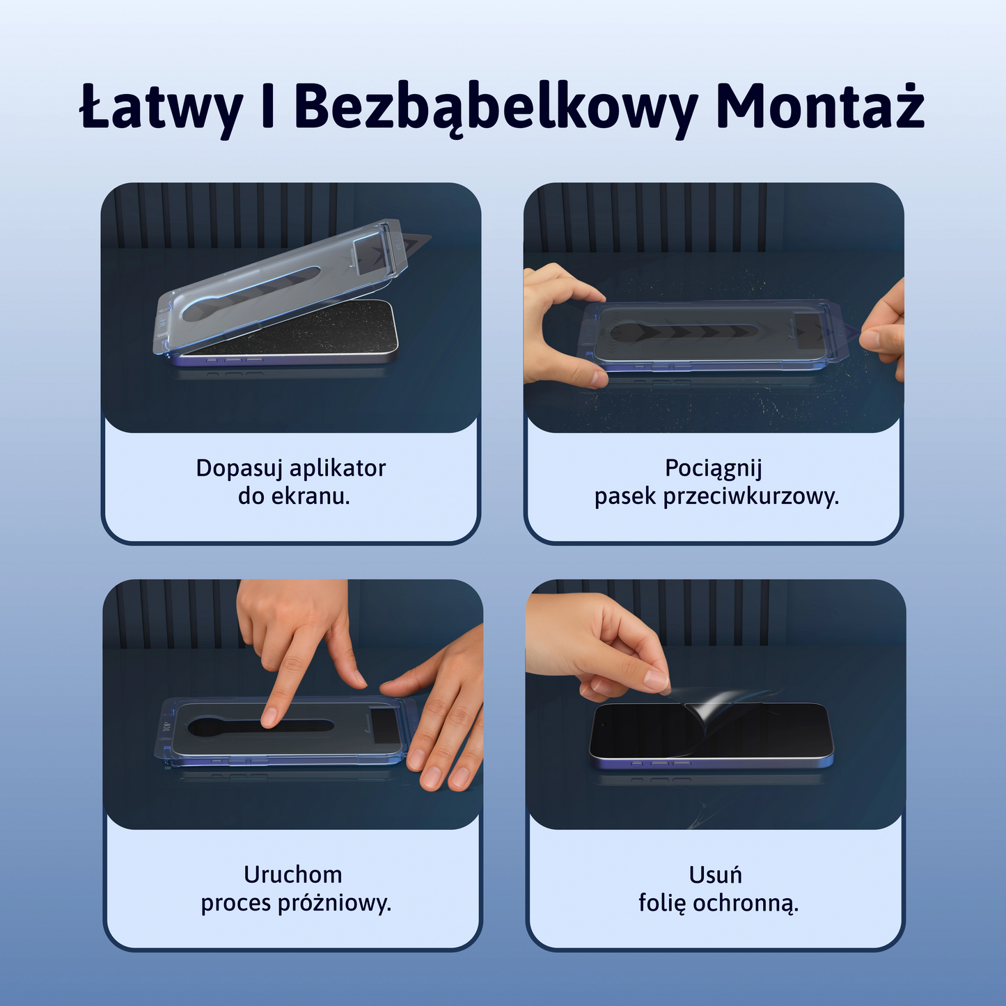 3-w-1 Szkło Ochronne - iPhone