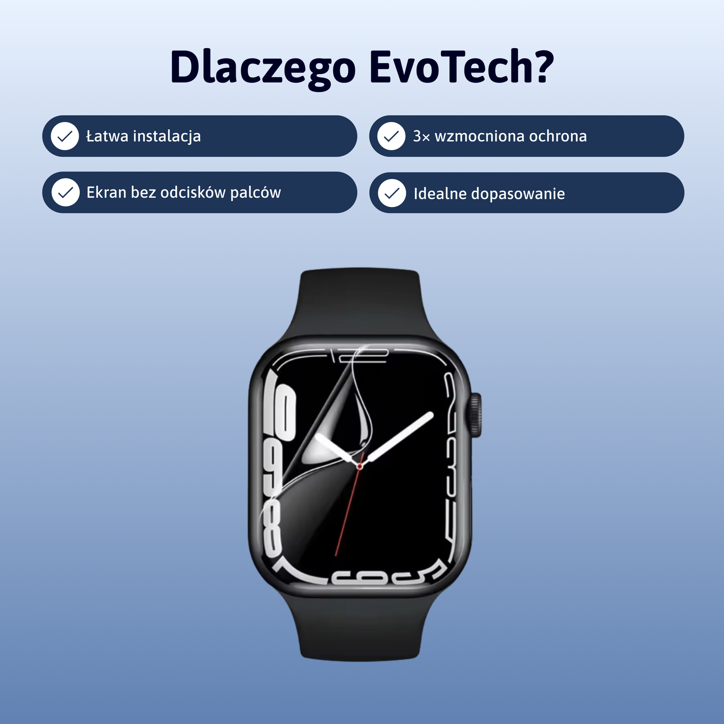 3 w 1 Folia ochronna Apple Watch