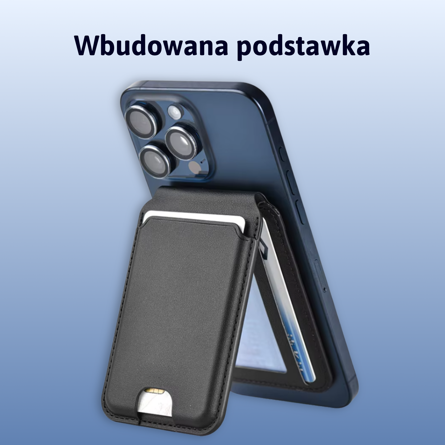 Składany skórzany portfel