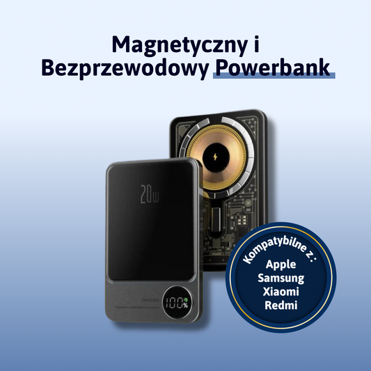 Magnetyczny i Bezprzewodowy Powerbank