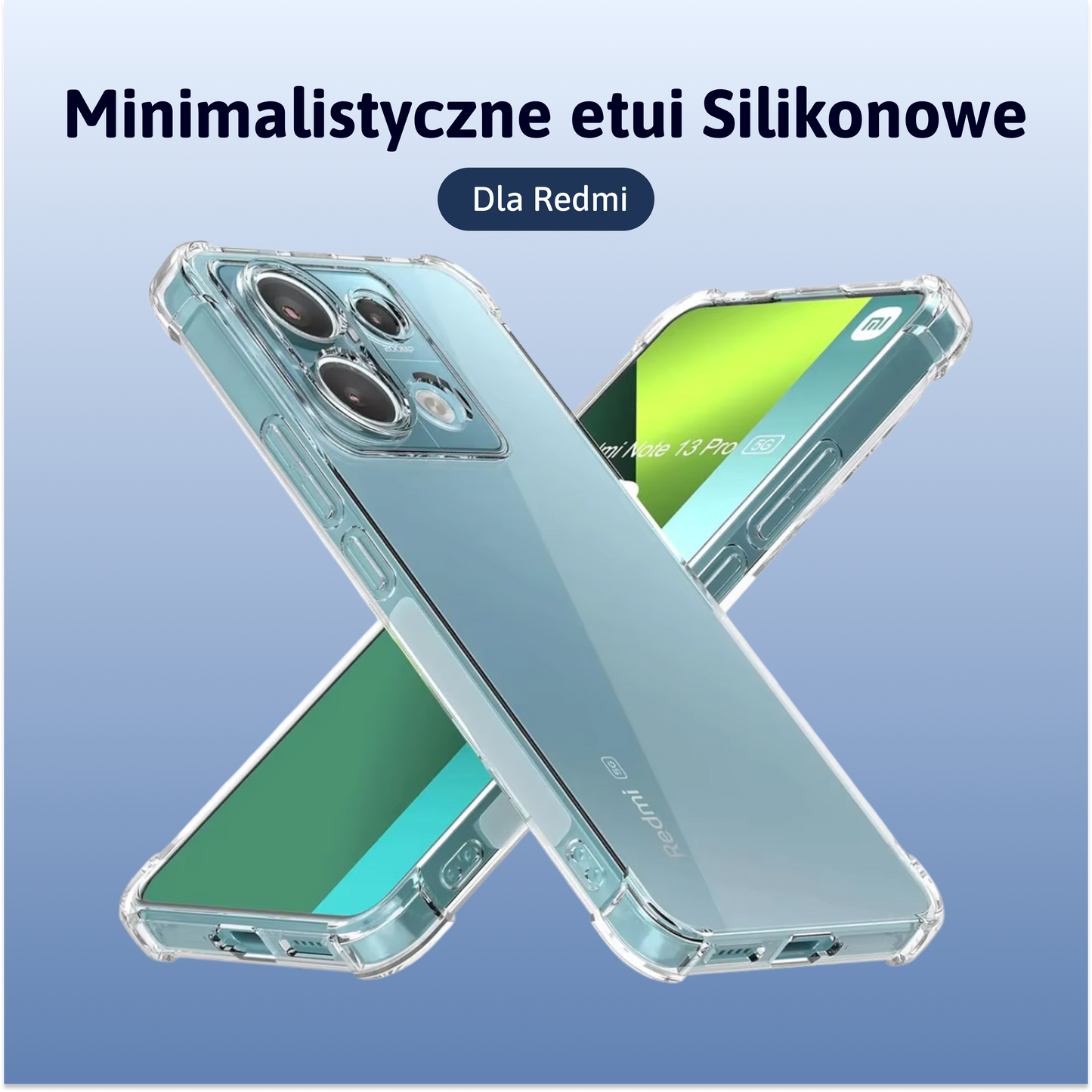 Minimalistyczne etui Silikonowe Redmi