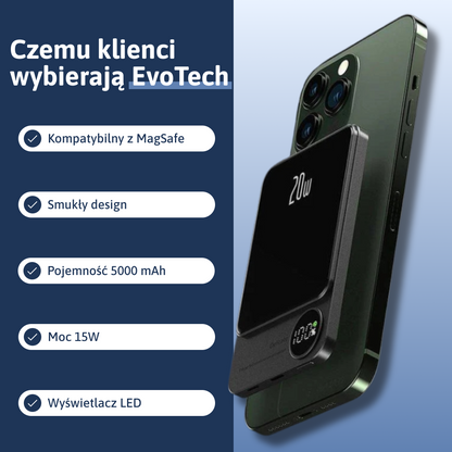 Magnetyczny i Bezprzewodowy Powerbank