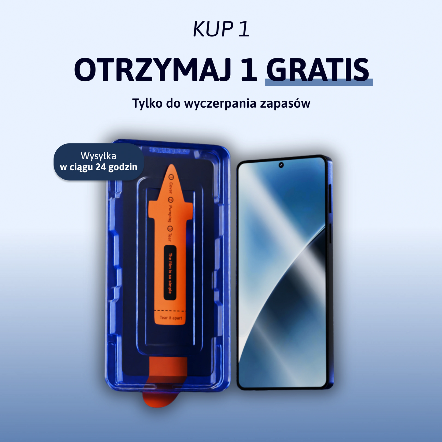 3-w-1 Szkło Ochronne - Redmi