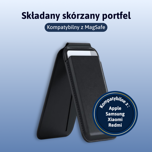 Składany skórzany portfel